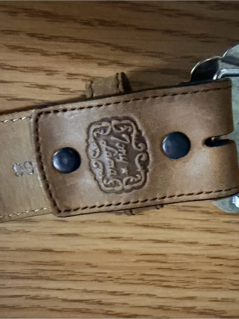Tony Lama Turquoise Concho Brown Leather Women’s Waist Belt